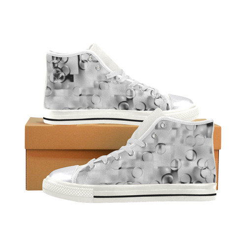 With these rings... - Jera Nour Women's Classic High Top Canvas Shoes (Model 017)