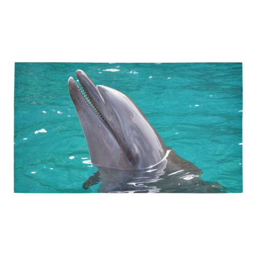 Aqua Dolphin Bath Rug 16''x 28''
