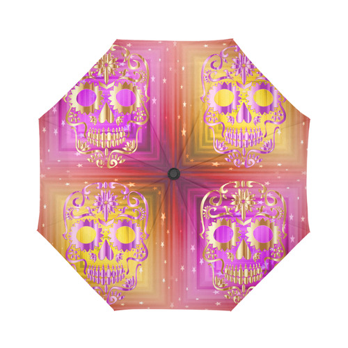 Skull20170541_by_JAMColors Auto-Foldable Umbrella (Model U04)