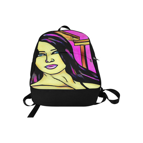 Girl In Pink fantasy art by Tabz Jones Fabric Backpack for Adult (Model 1659)