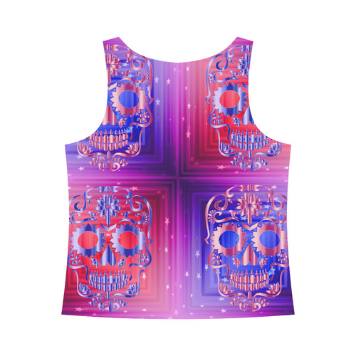 Skull20170539_by_JAMColors All Over Print Tank Top for Women (Model T43)