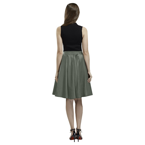 Duffel Bag Melete Pleated Midi Skirt (Model D15)