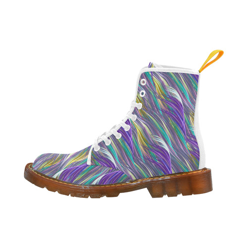 Colorful Punk Hair Fractal Martin Boots For Men Model 1203H