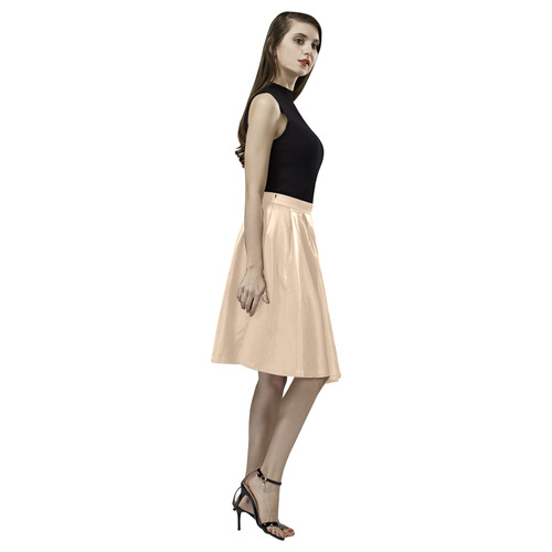 Apricot Illusion Melete Pleated Midi Skirt (Model D15)