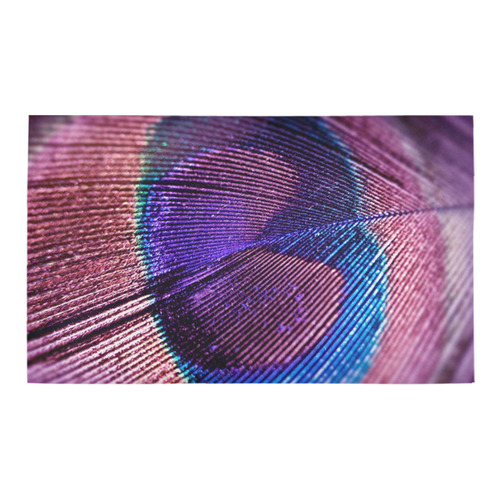 Purple Peacock Feather Azalea Doormat 30" x 18" (Sponge Material)