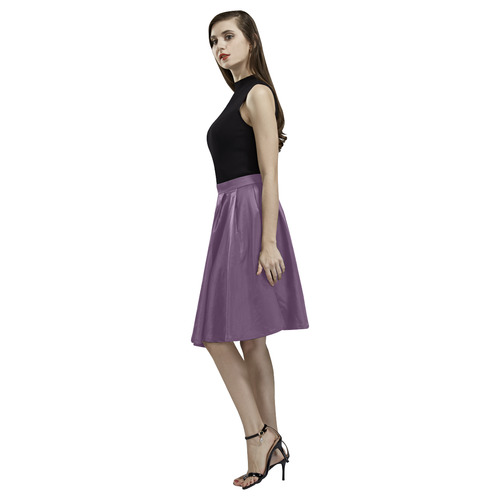 Wineberry Melete Pleated Midi Skirt (Model D15)