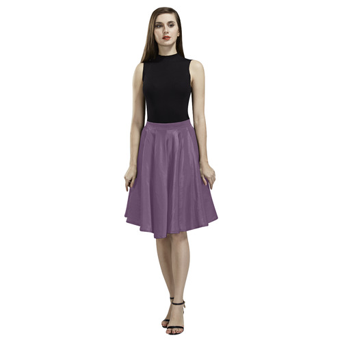 Wineberry Melete Pleated Midi Skirt (Model D15)