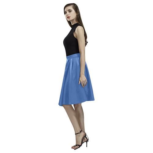 Azure Melete Pleated Midi Skirt (Model D15)