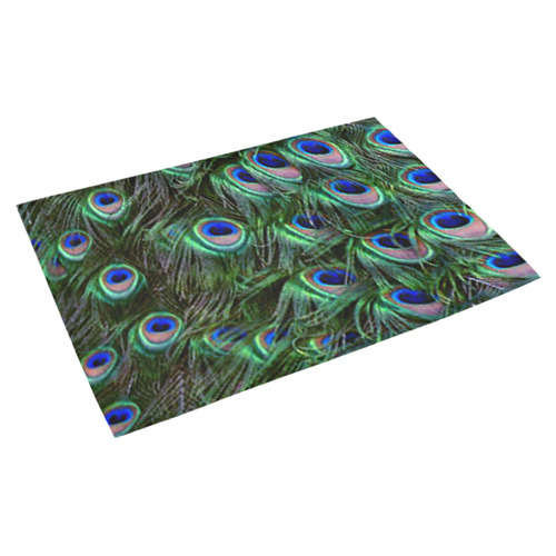 Peacock Feathers Azalea Doormat 30" x 18" (Sponge Material)