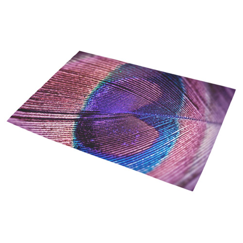 Purple Peacock Feather Azalea Doormat 30" x 18" (Sponge Material)