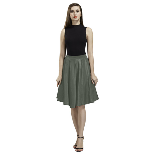 Duffel Bag Melete Pleated Midi Skirt (Model D15)