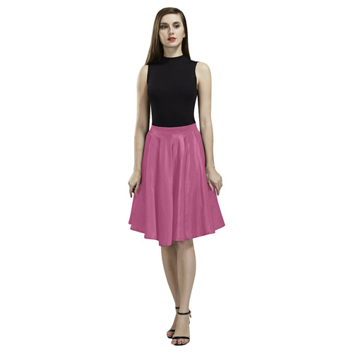 Cactus Flower Melete Pleated Midi Skirt (Model D15)