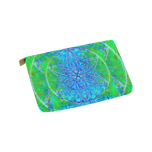 protection in nature colors-teal, blue and green Carry-All Pouch 9.5''x6''