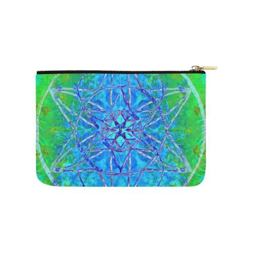 protection in nature colors-teal, blue and green Carry-All Pouch 9.5''x6''