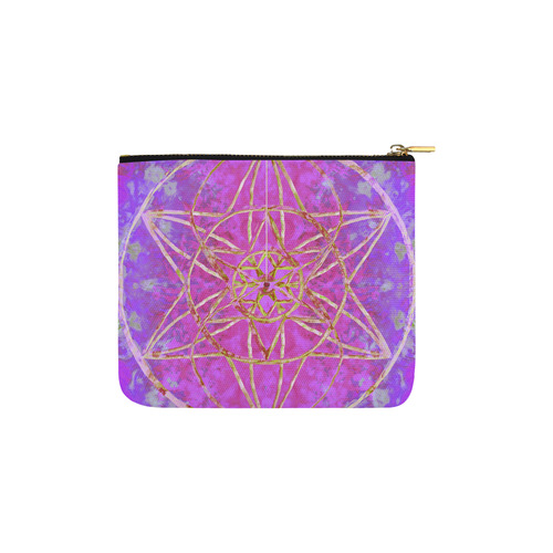 protection in purple colors Carry-All Pouch 6''x5''