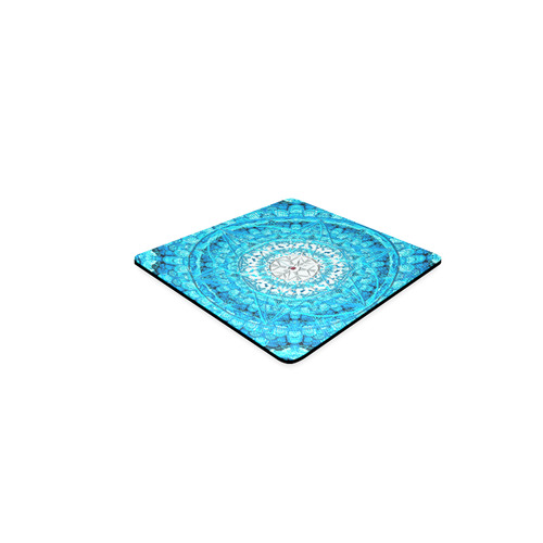 Protection from Jerusalem in blue Square Coaster