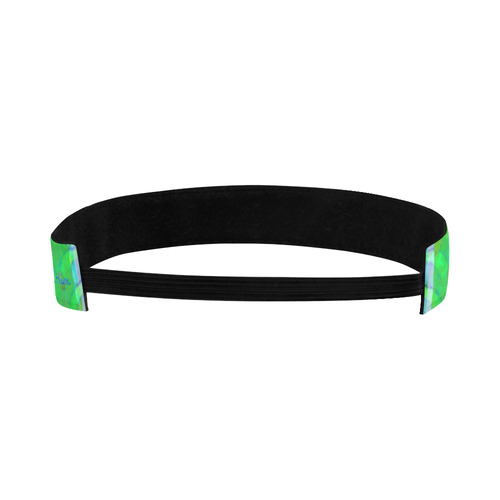 protection in nature colors-teal, blue and green Sports Headband