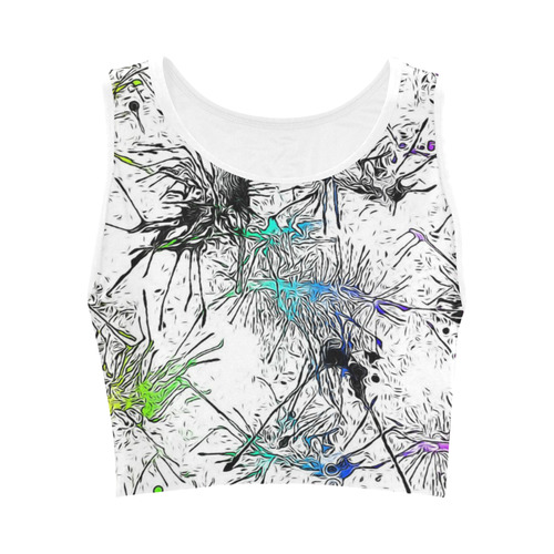 color fun 03F by FeelGood Women's Crop Top (Model T42)