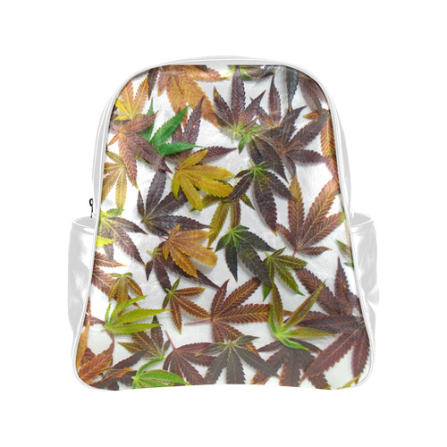 BackPacking with Leaves Multi-Pockets Backpack (Model 1636)