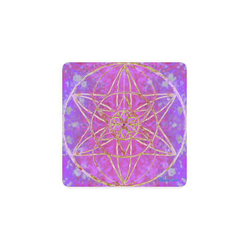 protection in purple colors Square Coaster