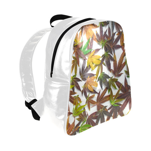 BackPacking with Leaves Multi-Pockets Backpack (Model 1636)