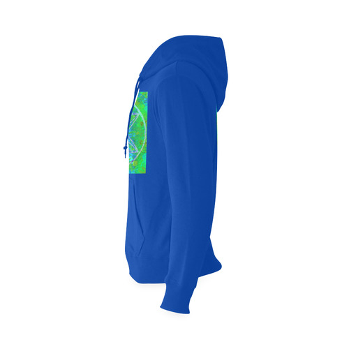 protection in nature colors-teal, blue and green marine Oceanus Hoodie Sweatshirt (Model H03)