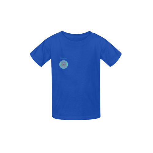 protection in blue harmony blue Kid's  Classic T-shirt (Model T22)