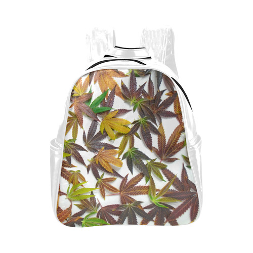 BackPacking with Leaves Multi-Pockets Backpack (Model 1636)