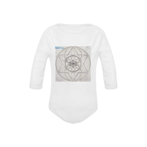 protection through fundamental mineral energy Baby Powder Organic Long Sleeve One Piece (Model T27)