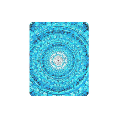 Protection from Jerusalem in blue Rectangle Mousepad