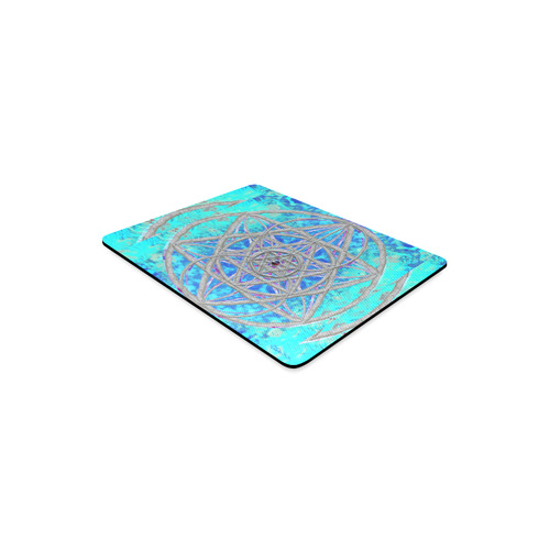 protection in blue harmony Rectangle Mousepad