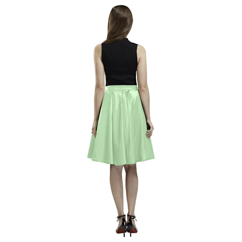 Pistachio Melete Pleated Midi Skirt (Model D15)