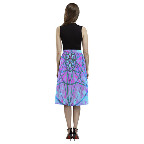 protection through an indigo wave Aoede Crepe Skirt (Model D16)