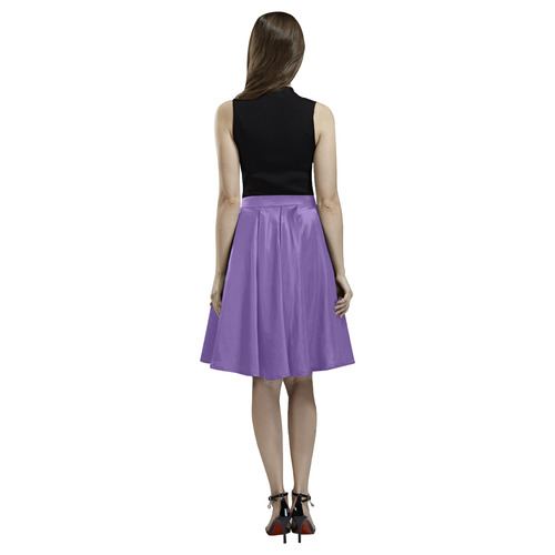 protection in purple colors-3 Melete Pleated Midi Skirt (Model D15)