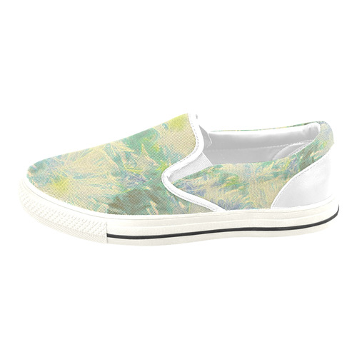 amazing Floral 617C by FeelGood Women's Slip-on Canvas Shoes/Large Size (Model 019)