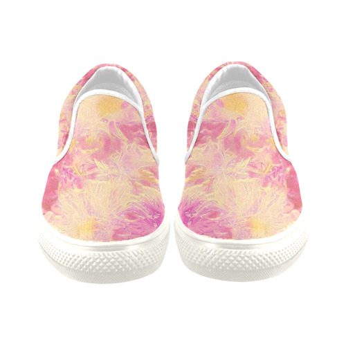 amazing Floral 617B by FeelGood Women's Slip-on Canvas Shoes/Large Size (Model 019)