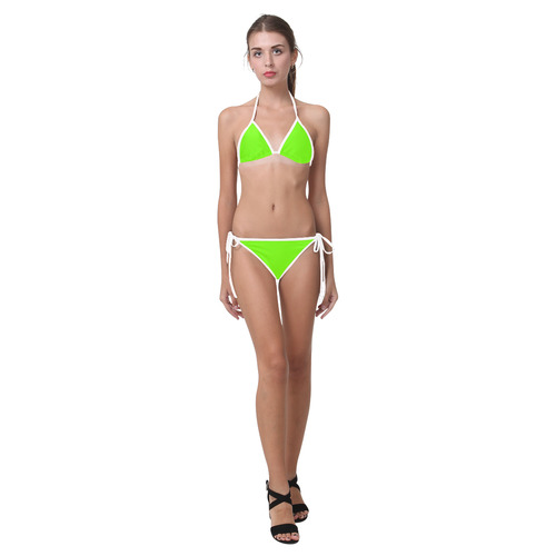 fluorescent green bikini