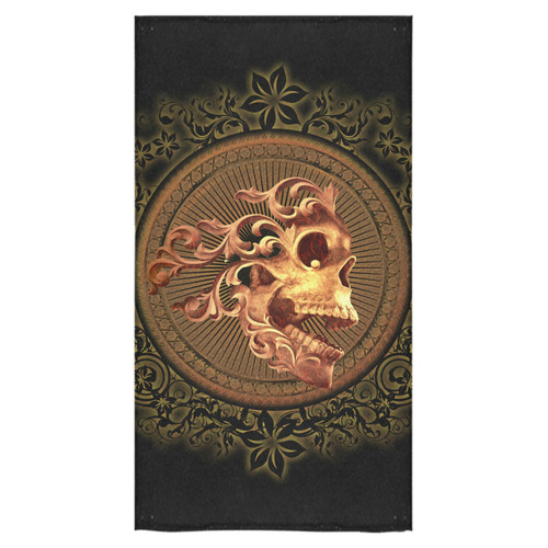 Amazing skull with floral elements Bath Towel 30"x56"
