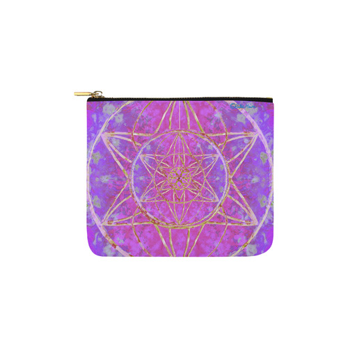 protection in purple colors Carry-All Pouch 6''x5''
