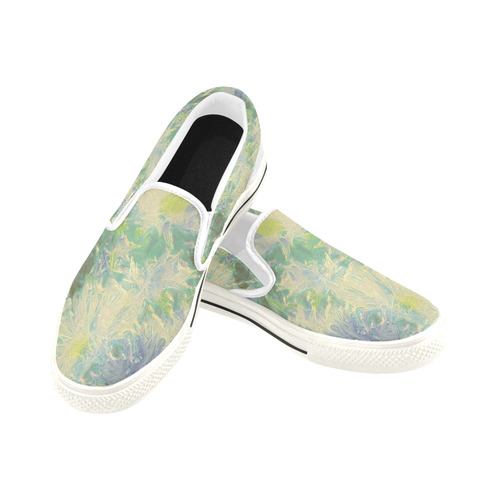 amazing Floral 617C by FeelGood Women's Slip-on Canvas Shoes/Large Size (Model 019)