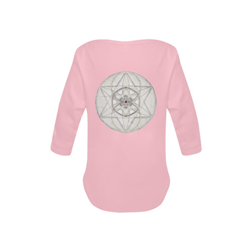 protection through fundamental mineral energy pink Baby Powder Organic Long Sleeve One Piece (Model T27)