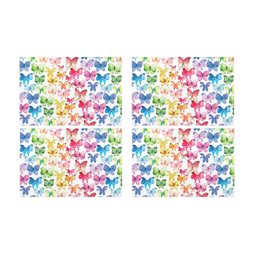 Rainbow Butterflies Placemat 12’’ x 18’’ (Set of 4)