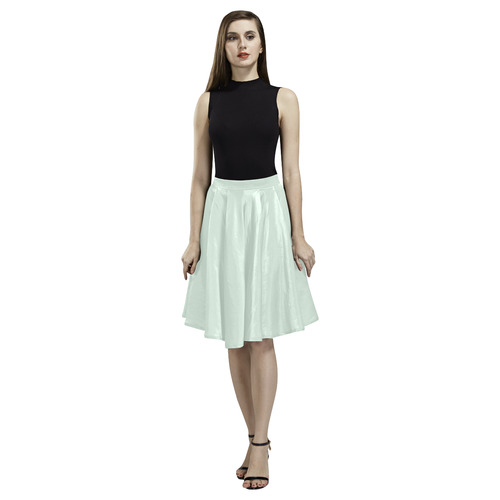 Clearly Aqua Melete Pleated Midi Skirt (Model D15)