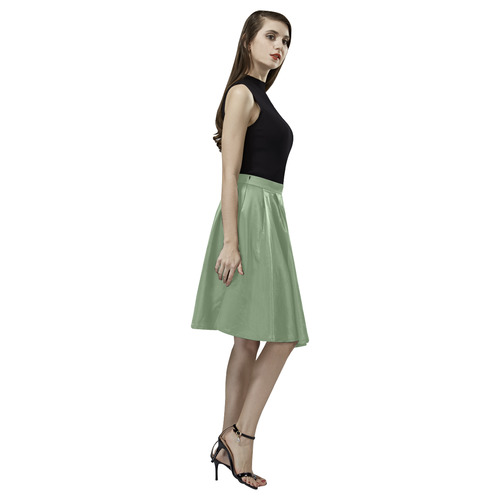 Watercress Melete Pleated Midi Skirt (Model D15)