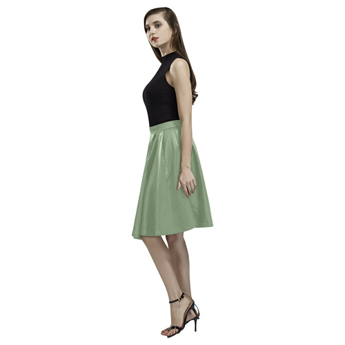 Watercress Melete Pleated Midi Skirt (Model D15)