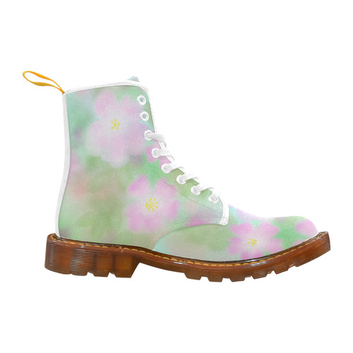 Pink Wild Roses. Inspired by the Magic Island of Gotland. Martin Boots For Women Model 1203H