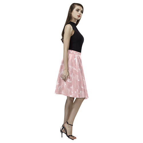 Bridal Rose Bubbles Melete Pleated Midi Skirt (Model D15)