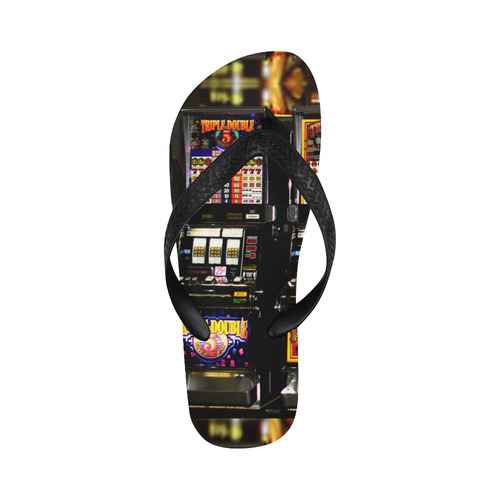 Lucky Slot Machines - Dream Machines Flip Flops for Men/Women (Model 040)