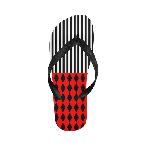 Harlequin & Stripes Flip Flops for Men/Women (Model 040)