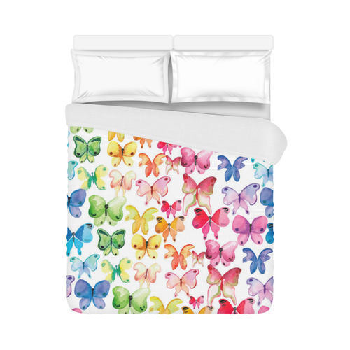 Rainbow Butterflies Duvet Cover 86"x70" ( All-over-print)